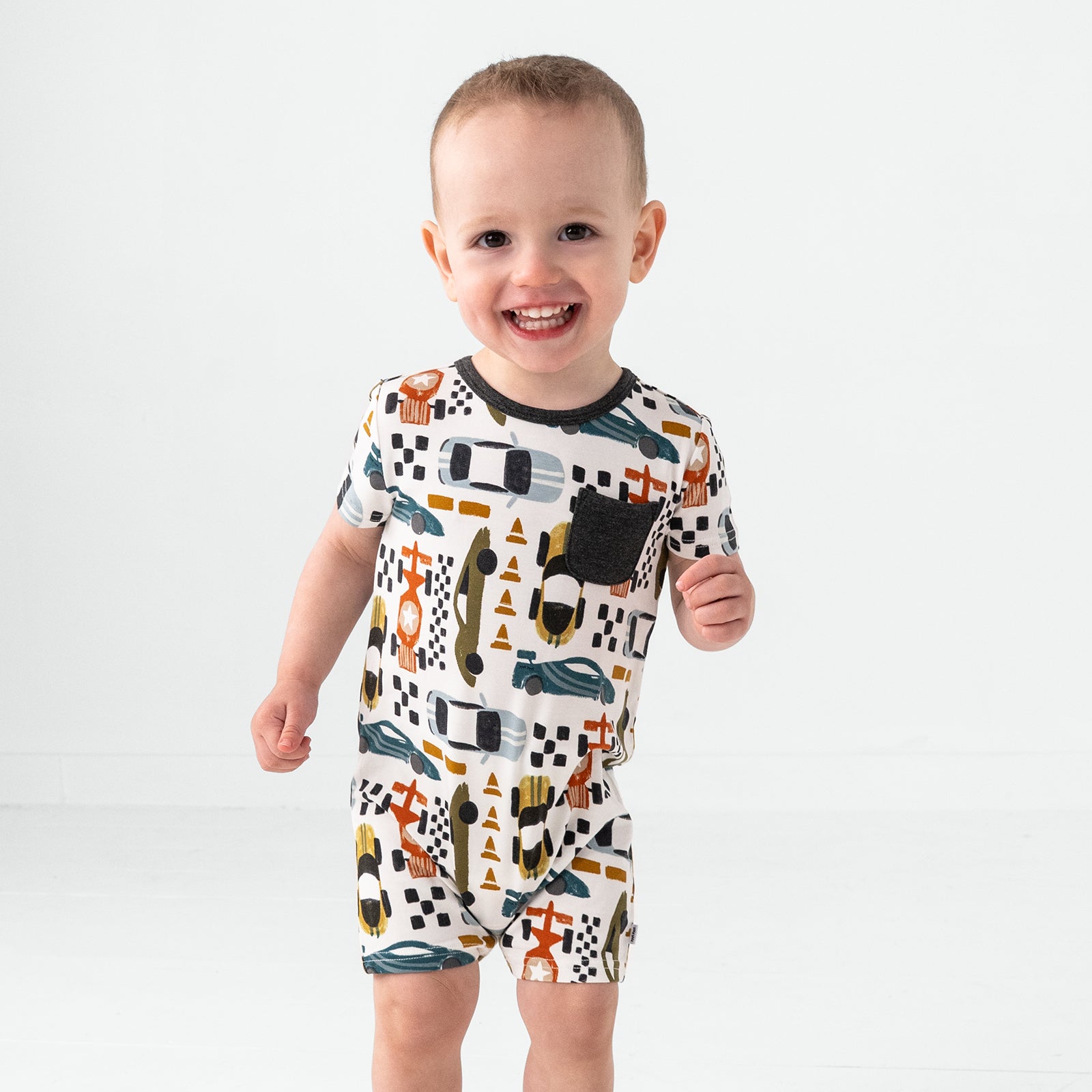 Fast Lane Pocket Shorty Romper