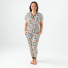 Fast Lane Women's Short Sleeve Pajama Top