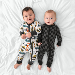 Monochrome Checks Zippy