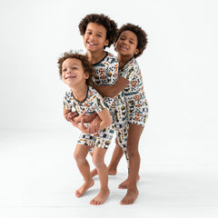 Fast Lane Two-Piece Short Sleeve & Shorts Pajama Set