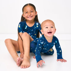 Firefly Glow Two-Piece Short Sleeve & Shorts Pajama Set