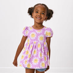 Flower Power Empire Tunic Top