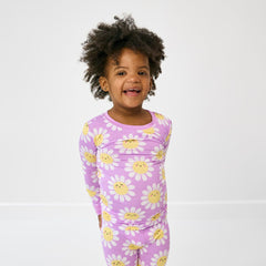 Flower Power Two-Piece Pajama Set