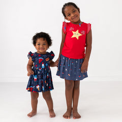Candy Red Firework Flutter Tee