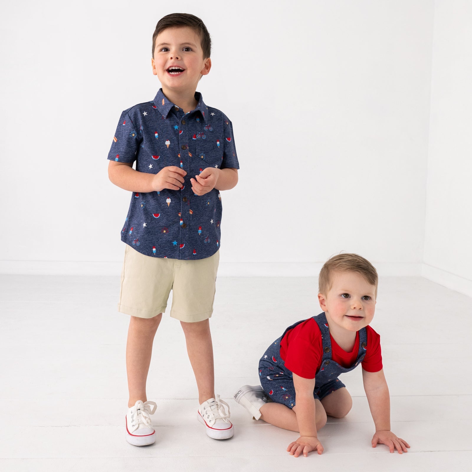 Summer Celebrations Button Down Polo