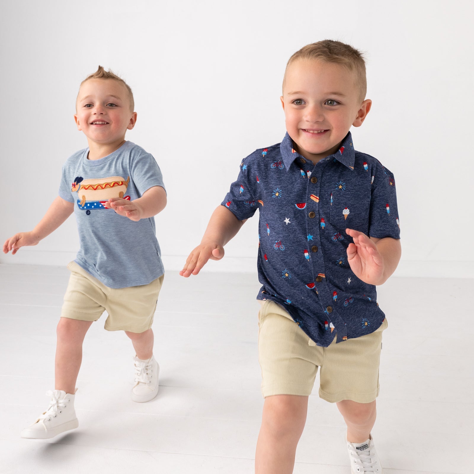 Summer Celebrations Button Down Polo