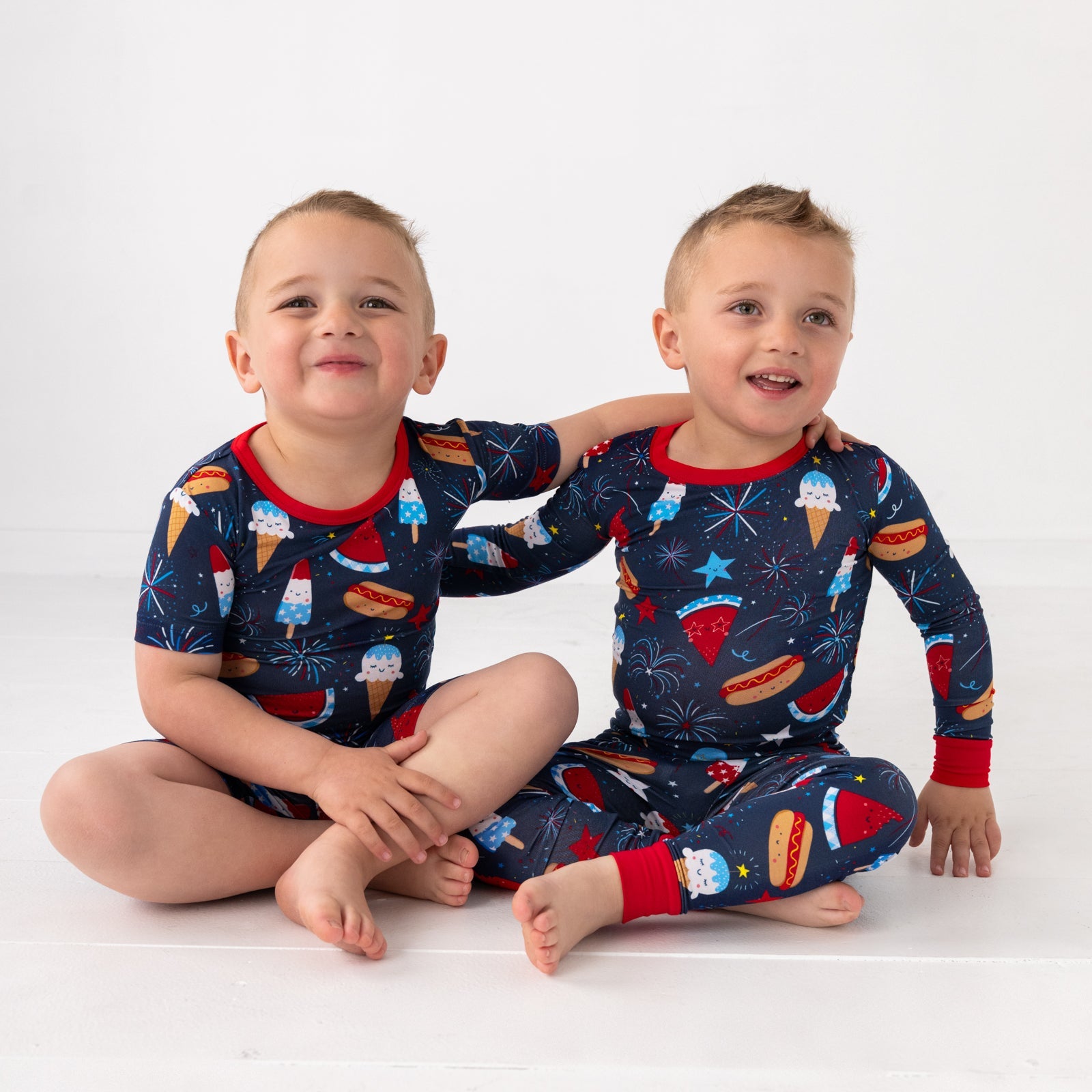 Snacks & Sparkles Two-Piece Short Sleeve & Shorts Pajama Set
