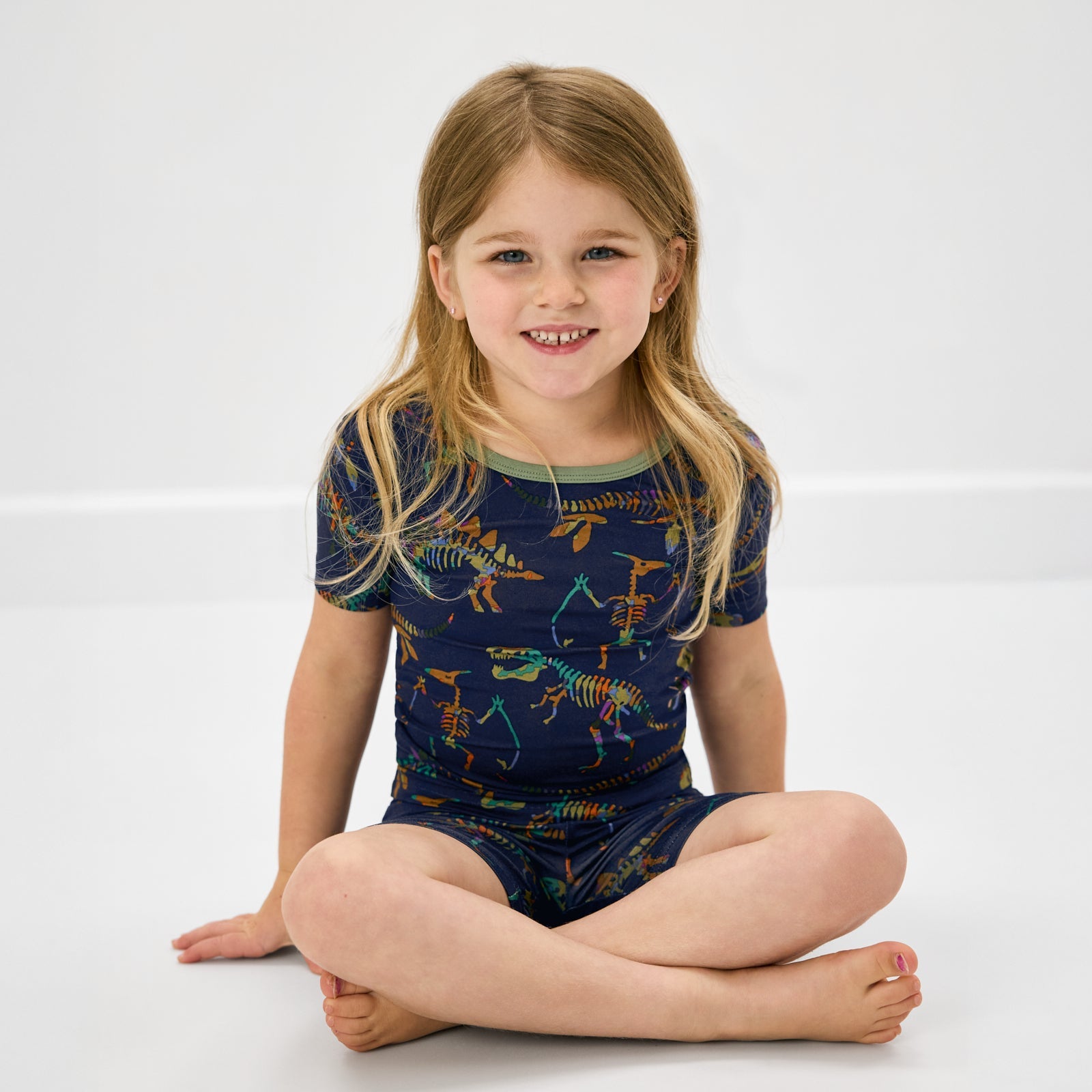 Fossil Quest Two-Piece Short Sleeve & Shorts Pajama Set