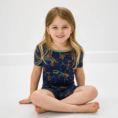 Fossil Quest Two-Piece Short Sleeve & Shorts Pajama Set
