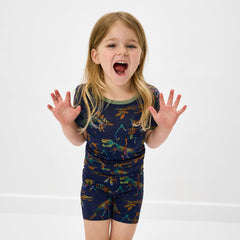 Fossil Quest Two-Piece Short Sleeve & Shorts Pajama Set