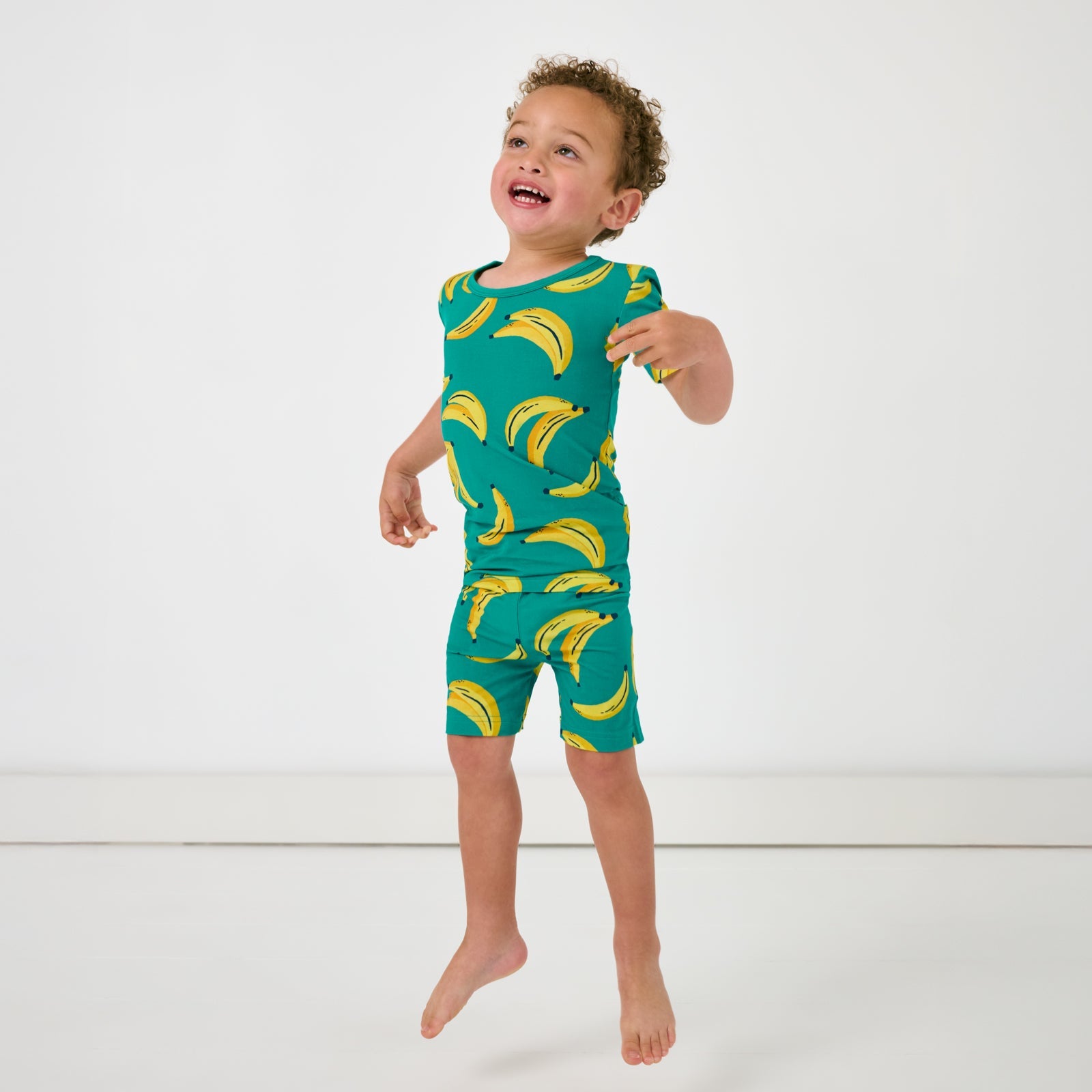 Go Bananas Two-Piece Short Sleeve & Shorts Pajama Set