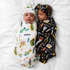Gone Fishin' Swaddle & Hat Set