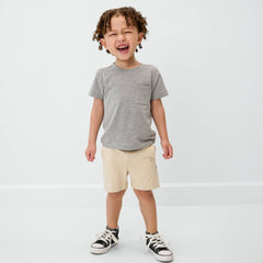 Heather Gray Relaxed Pocket Tee