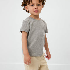 Heather Gray Relaxed Pocket Tee