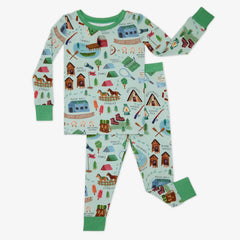 Green Camp Sleepies Two-Piece Pajama Set