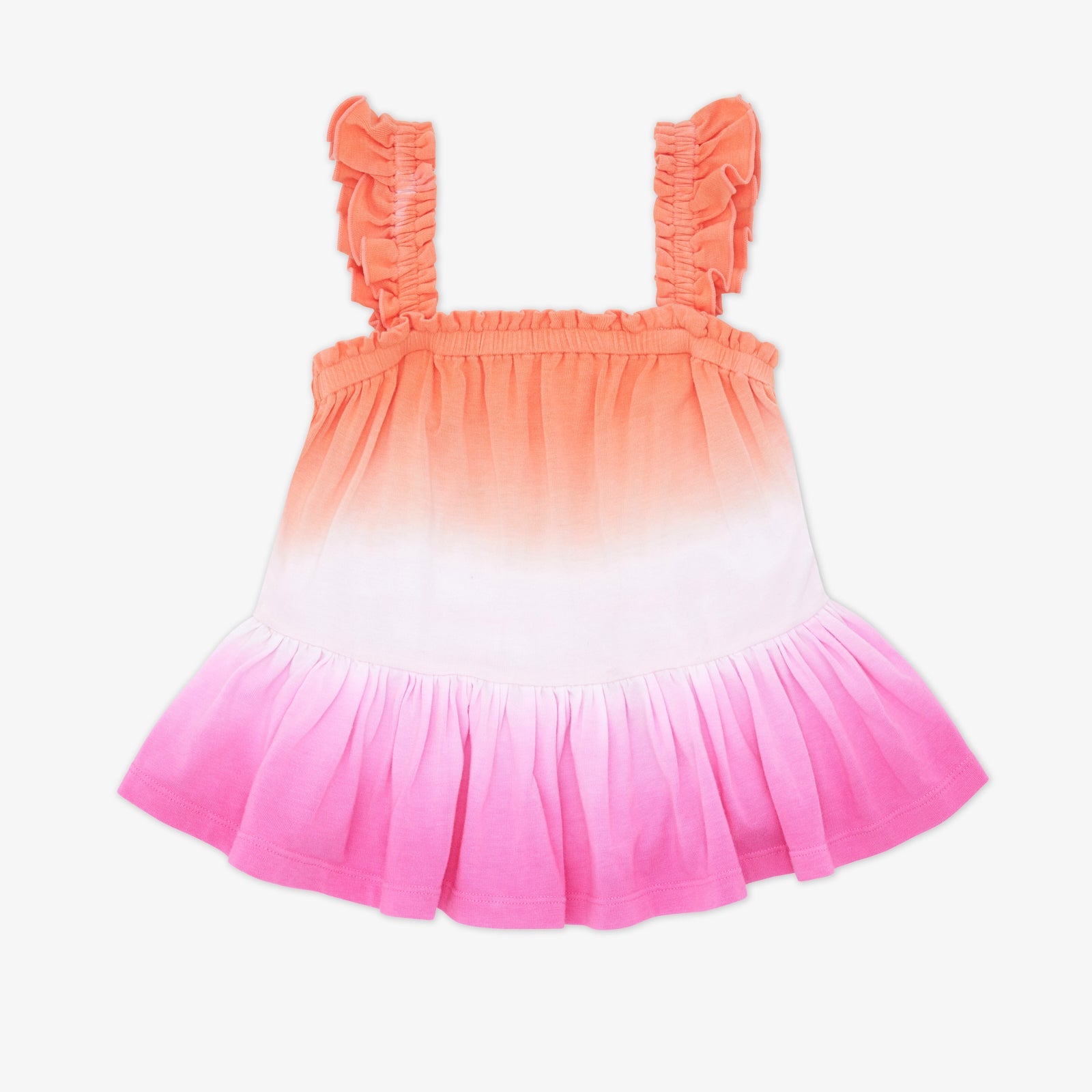 Guava Glow Peplum Flutter Tank