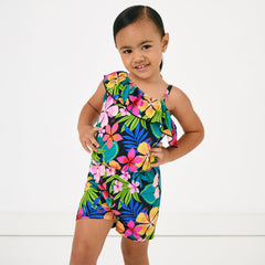 Jungle Blooms Asymmetrical Romper