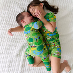 Fairway Fun Two-Piece Short Sleeve & Shorts Pajama Set
