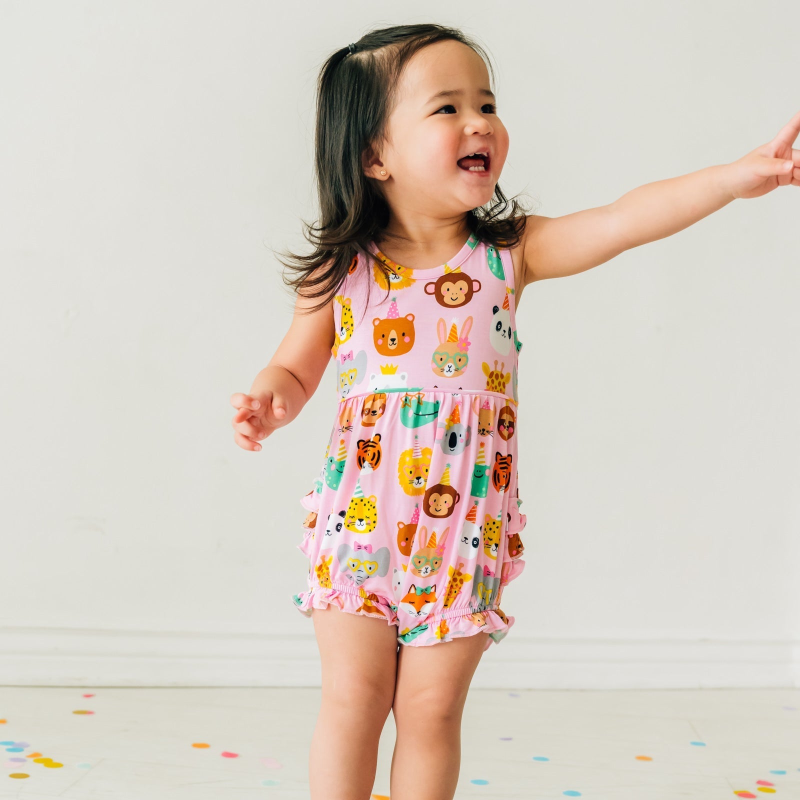 Pink Party Pals Bubble Romper