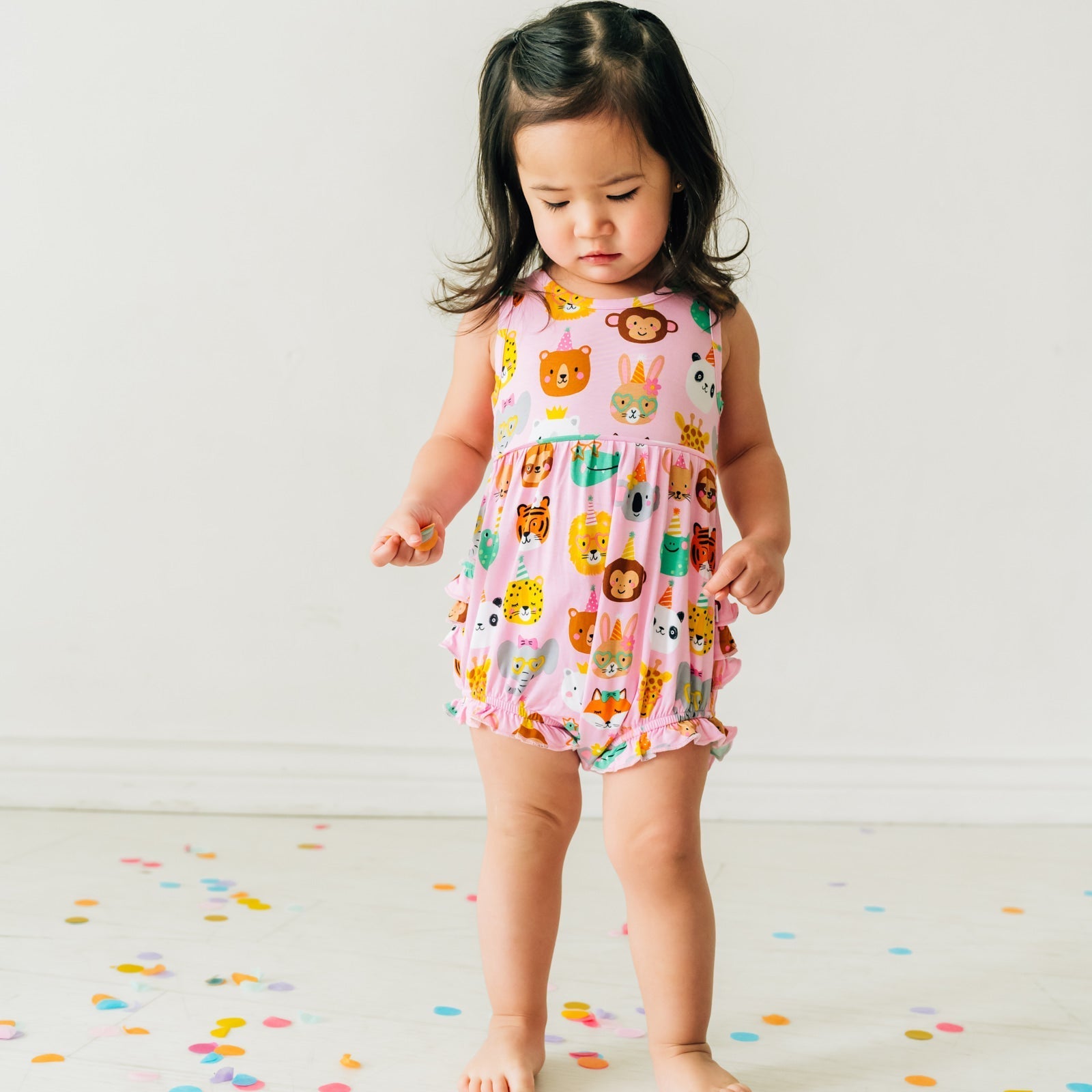 Pink Party Pals Bubble Romper