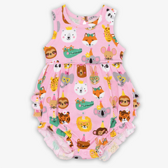 Pink Party Pals Bubble Romper
