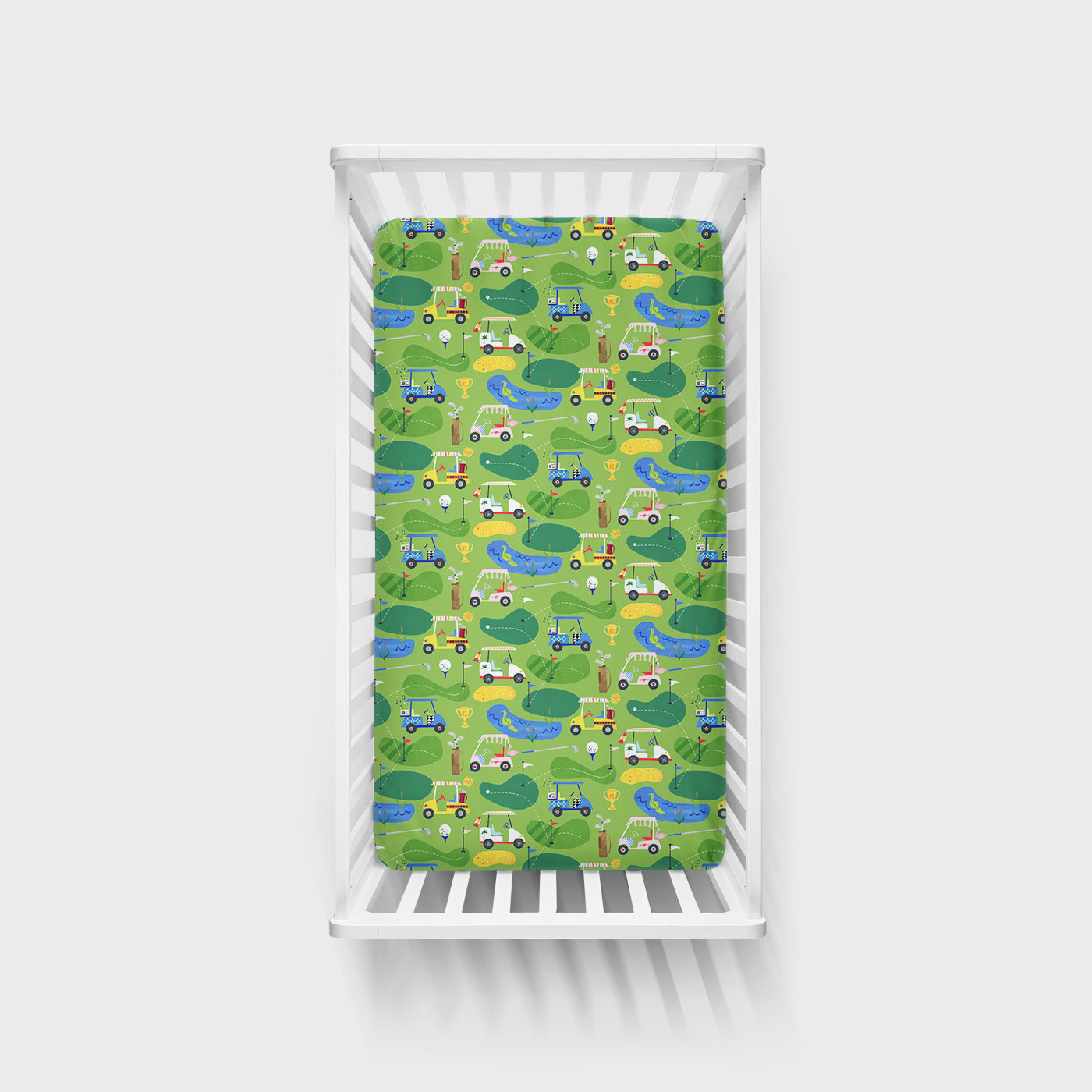 Fairway Fun Fitted Crib Sheet