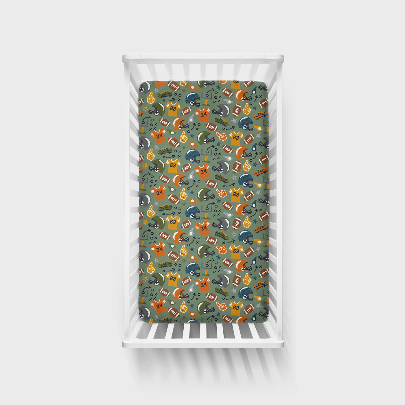 Touchdown Time Fitted Crib Sheet