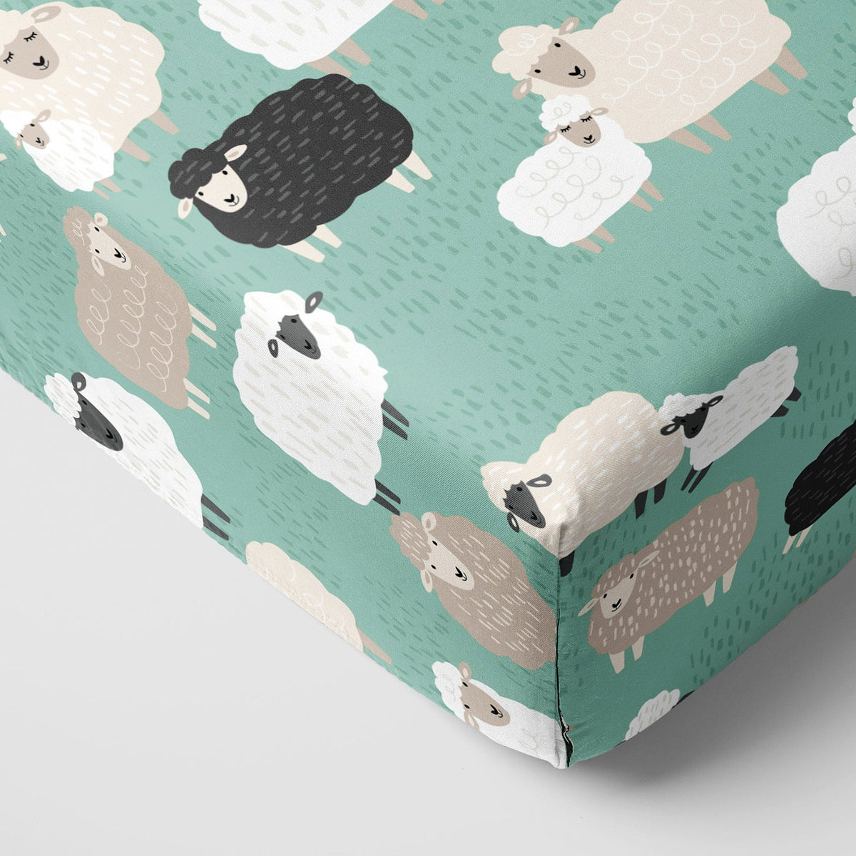 Little Sheepies Fitted Crib Sheet