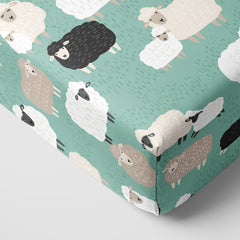 Little Sheepies Fitted Crib Sheet
