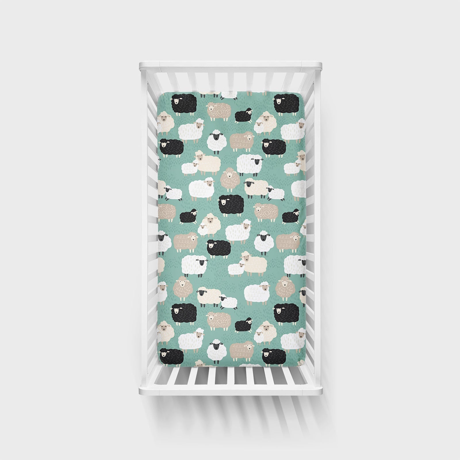 Little Sheepies Fitted Crib Sheet