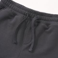 Washed Black Drawstring Shorts