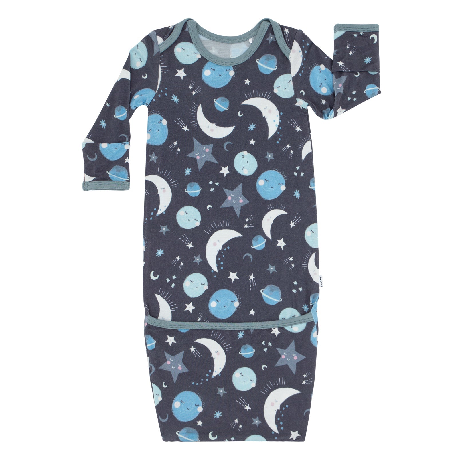 Blue To the Moon & Back Infant Gown