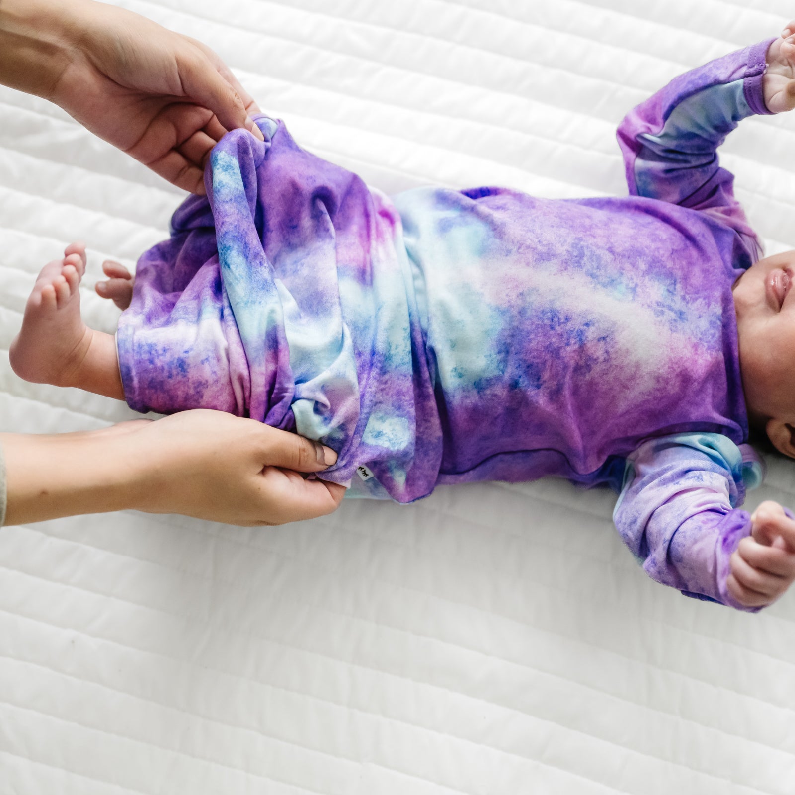 Purple Watercolor Infant Gown