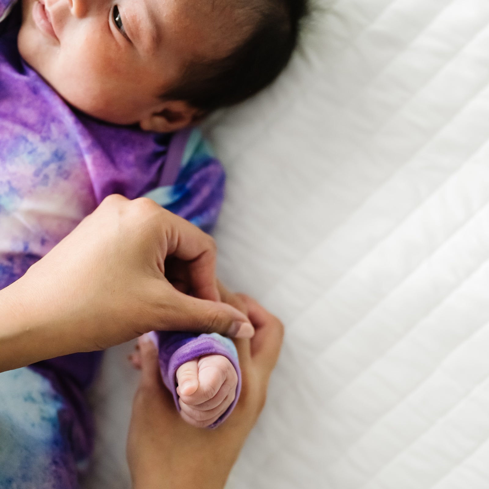 Purple Watercolor Infant Gown