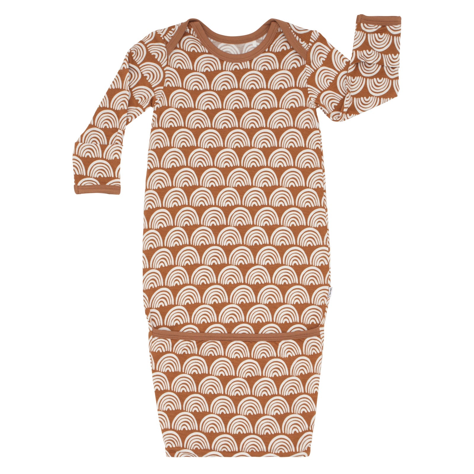 Rust Rainbows Infant Gown