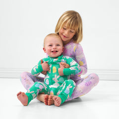 Lavender Hoppy Days Two-Piece Pajama Set