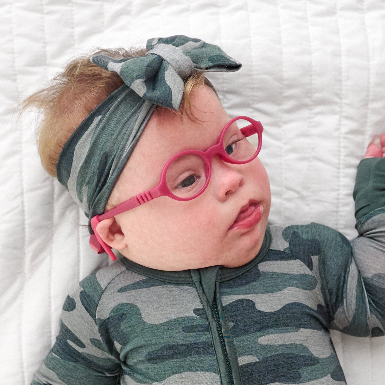 Vintage Camo Luxe Bow Headband