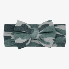 Vintage Camo Luxe Bow Headband