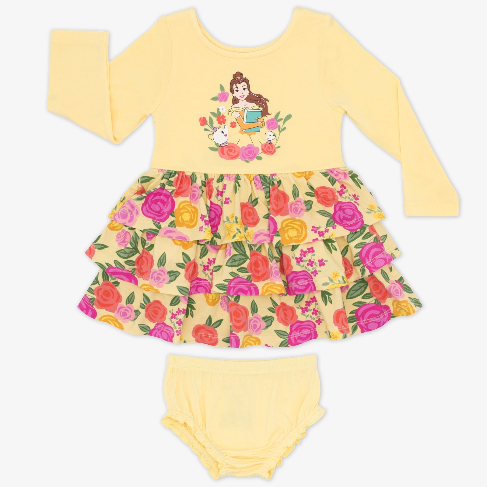 Disney Princess Belle Tiered Dress with Bloomer