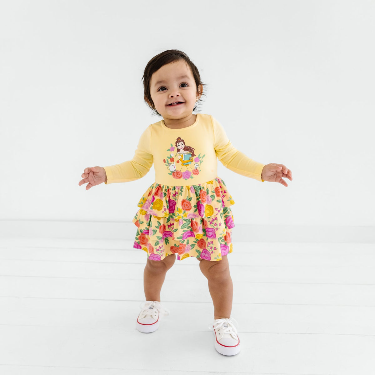 Disney Princess Belle Tiered Dress with Bloomer