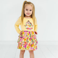 Disney Princess Belle Tiered Dress with Bloomer