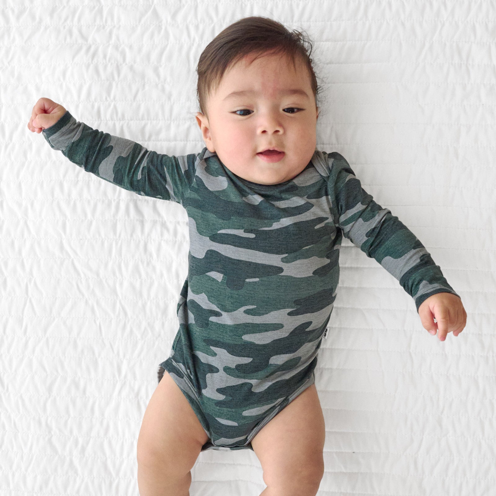 Vintage Camo Long Sleeve Bodysuit