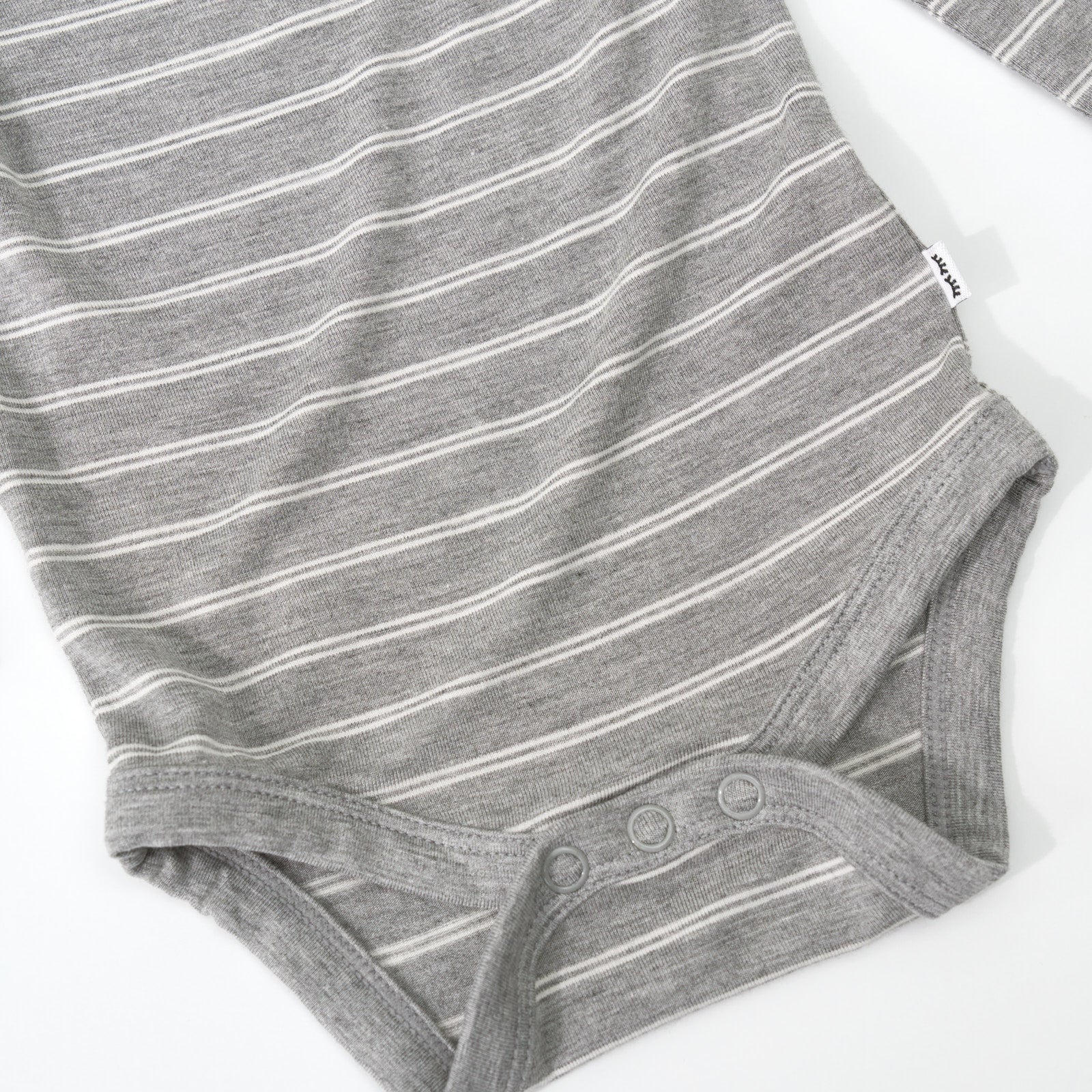 Light Heather Gray Stripes Bodysuit