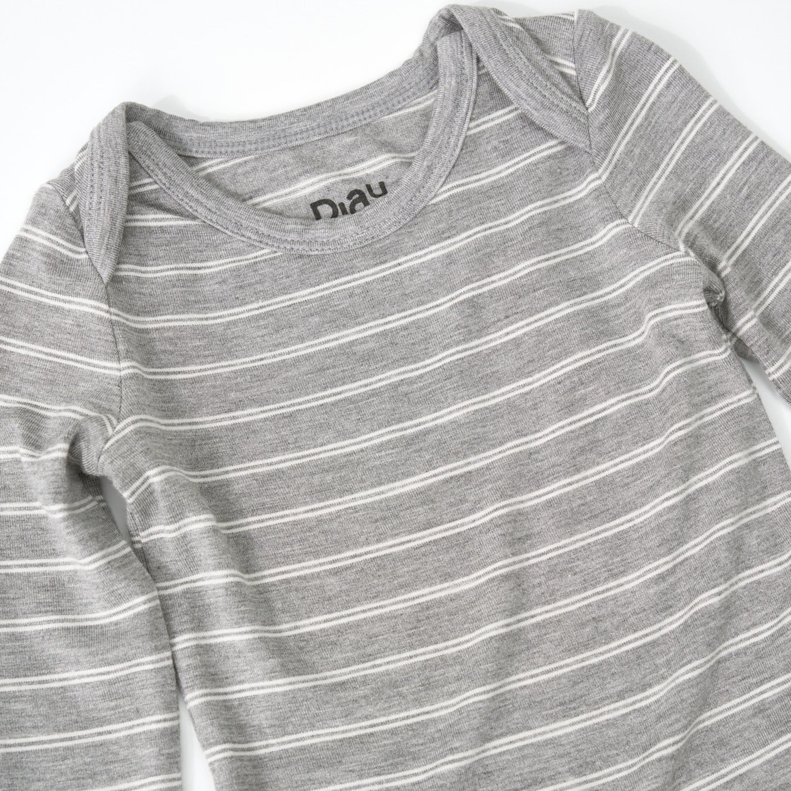 Light Heather Gray Stripes Bodysuit
