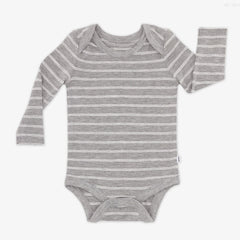Light Heather Gray Stripes Bodysuit