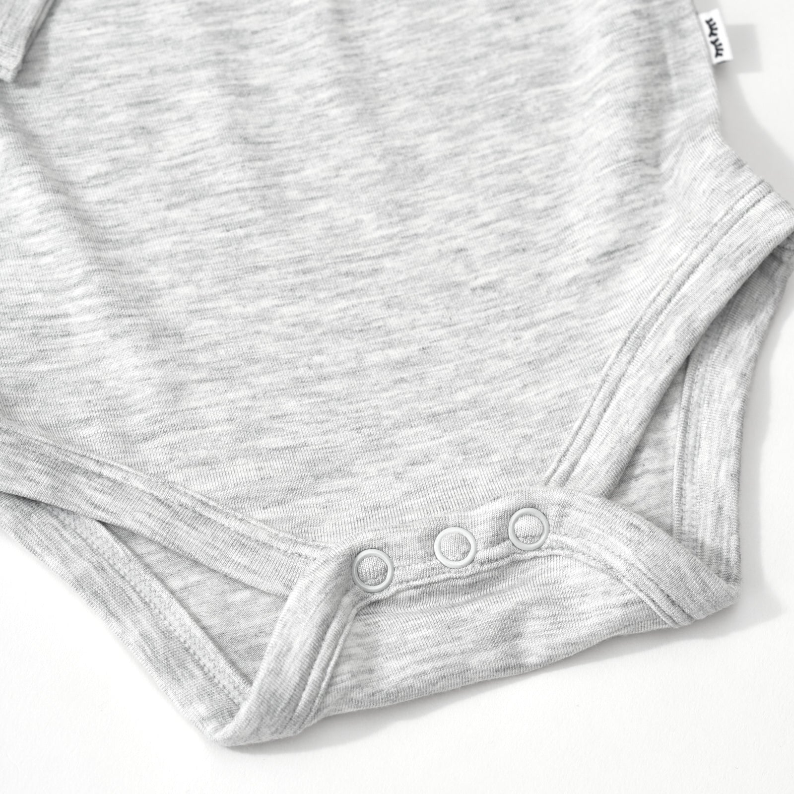 Light Heather Gray Long Sleeve Bodysuit
