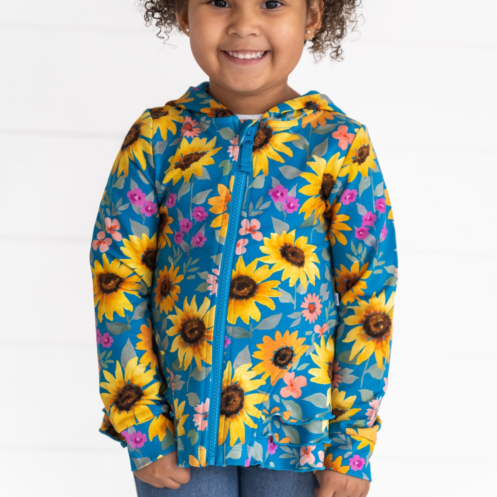 Sunflower Fields Peplum Hoodie