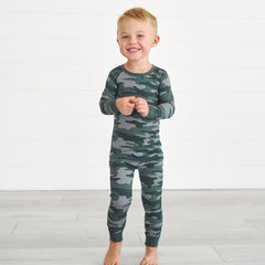 Vintage Camo Two-Piece Pajama Set