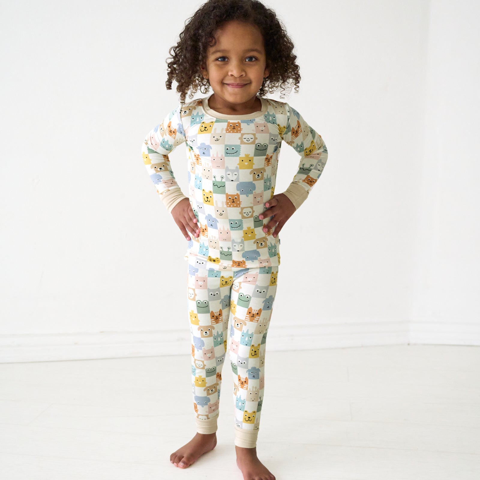 Check Mates Two-Piece Pajama Set