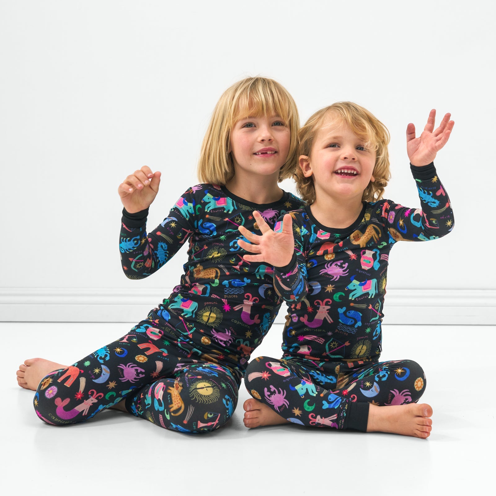 Star Signs Two-Piece Long Sleeve & Pants Pajama Set